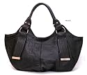 Oversized Boat Tote/Satchel - Black