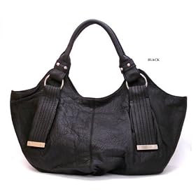 Oversized Boat Tote/Satchel - Black