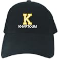Caps Black " Abc Khartoum Athletic Embroidery " Sudan Capital