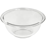 Pyrex Prepware 1-Quart Rimmed Mixing Bowl, Clear