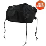 Sissy Bar Bags - Motorcycle Leather Duffel Roll Bag SB74