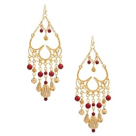 Marciano Regan Bead Earrings, GOLD