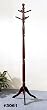 Cherry Finish Wood Coat Rack