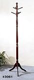 Cherry Finish Carved Coat Rack