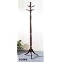 Cherry Finish Carved Coat Rack