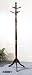 Cherry Finish Carved Coat Rack