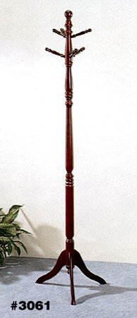 Cherry Finish Wood Coat Rack Image Cherry Finish Wood Coat Rack