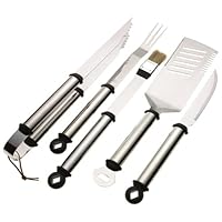 Mr. Bar-B-Q 5-Piece Stainless Handle Barbeque Tool Set