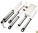 Mr. Bar-B-Q 5-Piece Oval Stainless Handle Tool Set