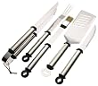 Mr. Bar-B-Q 5-Piece Oval Stainless Handle Tool Set