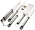 Mr. Bar-B-Q 5-Piece Oval Stainless Handle Tool Set