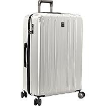 Delsey Luggage Helium Titanium 29 Inch EXP Spinner Trolley Metallic
