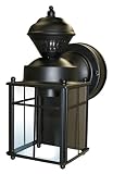 Heath/Zenith SL-4132-BK 150-Degree Bayside Mission Style Motion Sensing Decorative Security Lantern, Black