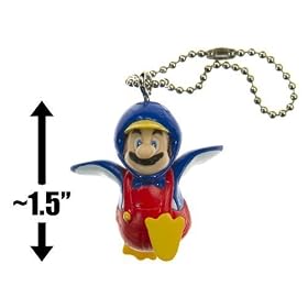 Penguin Mario ~1.5 Mini Figure Keychain - New Super Mario Bros Wii Series (Japanese Import) by Super Mario Brothers