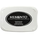 Tsukineko Full-Size Memento Fade Resistant Inkpad, Tuxedo Black