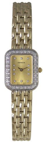 Geneve 14K Solid Gold & Diamond Women's Watch W060112
