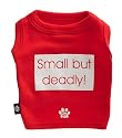 K9 Small But Deadly Dog T-shirt In Tin, Red, Xtra Small