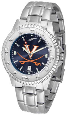 Virginia Cavaliers UVA NCAA Mens Steel Anochrome Watch