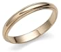 14k Yellow Gold 3mm Milgrain Half Round Band