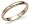 14k Yellow Gold 3mm Milgrain Half Round Band, Size 4