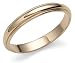 14k Yellow Gold 3mm Milgrain Half Round Band