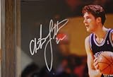 CHRISTIAN LAETTNER AUTHENTIC AUTOGRAPHED PHOTO WITH ENGRAVED PLAQUE PLUS A 1992-93 UPPER DECK ROOKIE CARD - MINNESOTA TIMBERWOLVES