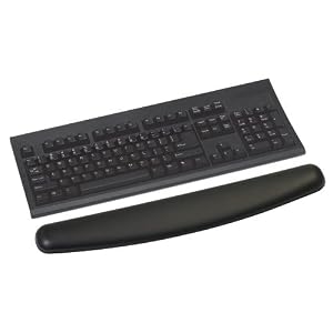 3m Gel Wrist Rest Black Leatherette 7 2