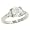Trillion Diamond Engagement Ring .53cttw (cz ctr)
