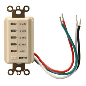 Woods 59720 Automatic Wall Switch Timer, 30-Minute, Light Almond