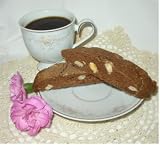 Gourmet Food : 8 pieces Unfrosted CHOCOLATE MACADAMIA Biscotti