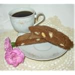 8 pieces Unfrosted CHOCOLATE MACADAMIA Biscotti