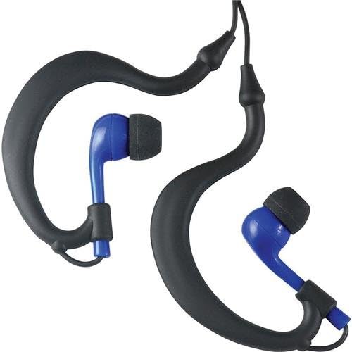 Uwater Triple-Axis 100% Waterproof Action Stereo Earphones-Black/Blue