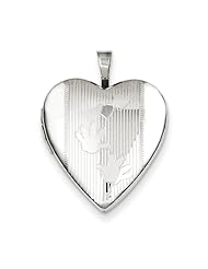 Sterling Silver 20mm Hands Heart Locket