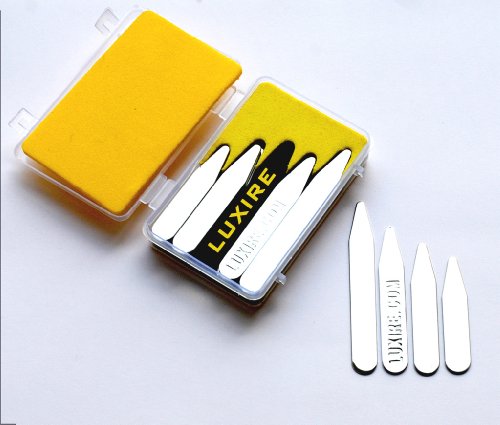 NeverBend - 24 Steel Collar Stays in Clear Plastic Box - 4 Sizes