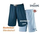 Spalding Basketball ESSENTIAL REVERSIBLE Short marine/skyblau