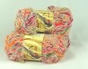 Rainbow Hippy Knitting Yarn 50gm 10 Balls/Pk - White/Green/Red