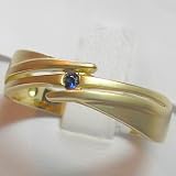 14K Sapphire Man's Ring