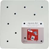 Square Dot 12 in Magnetic Bulletin Board - White