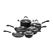 T-Fal Professional Nonstick 10-Piece Cookware Set, Black
