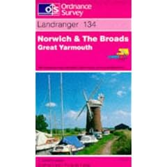 Norwich and the Broads, Great Yarmouth (Landranger Maps)