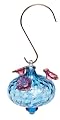 Bird Brain 6930 Charisma Bohemian Crystal Hummingbird Feeder - Aqua
