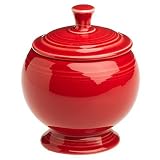 Fiesta Scarlet 498 9-Ounce Covered Sugar Bowl