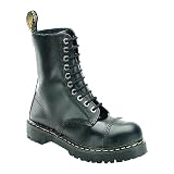 Dr. Martens 8761FH 10-Eyelet Cap Toe Boot - Black Boots