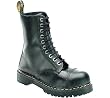 Dr. Martens 8761FH 10-Eyelet Cap Toe Boot - Black Boots