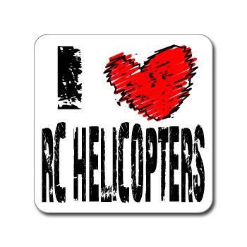 I Love Heart RC HELICOPTERS – Window Bumper Laptop Sticker