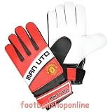 Manchester United Goalkeeper Gloves - Red/White - Kids - One Size Only