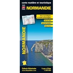 Normandie, carte r�gionale, routi�re et touristique