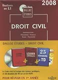Revue Dalloz-Sirey  / CD-Rom Dalloz Etudes Droit civil 1ere année 2008
