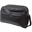Milan Collection Vinyl Carryall Tote Black