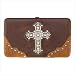 Jeweled Cross Hinge Wallet